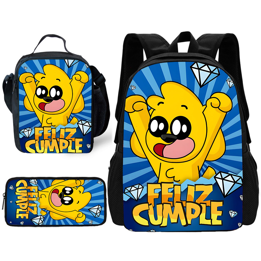 Canvas Backpack Casual - Zaino scolastico per bambini Casual Mikecracks