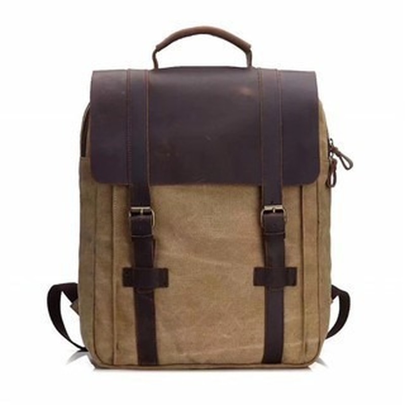 Canvas Backpack Casual - Zaino di tendenza alla moda, borsa