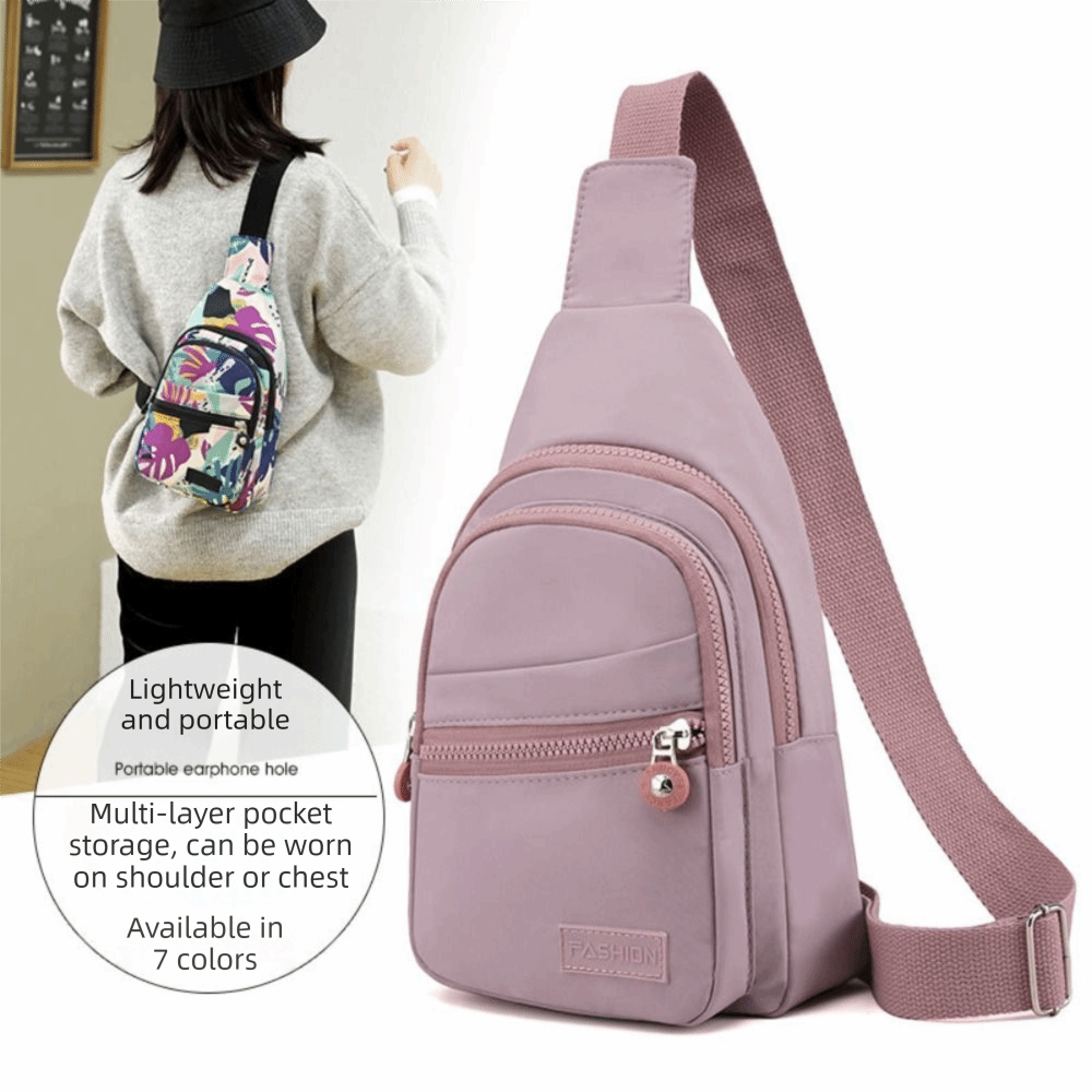 Sling Backpack Shoulder - Borse da Petto in Nylon per