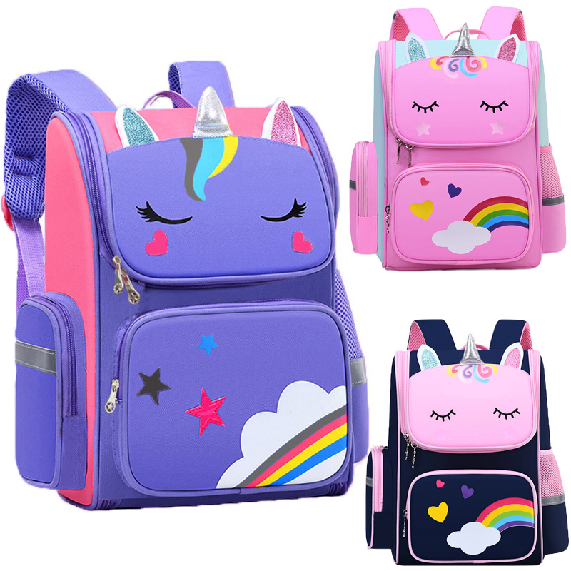 School Backpack Teen - Zaino per bambine con unicorno, zaino