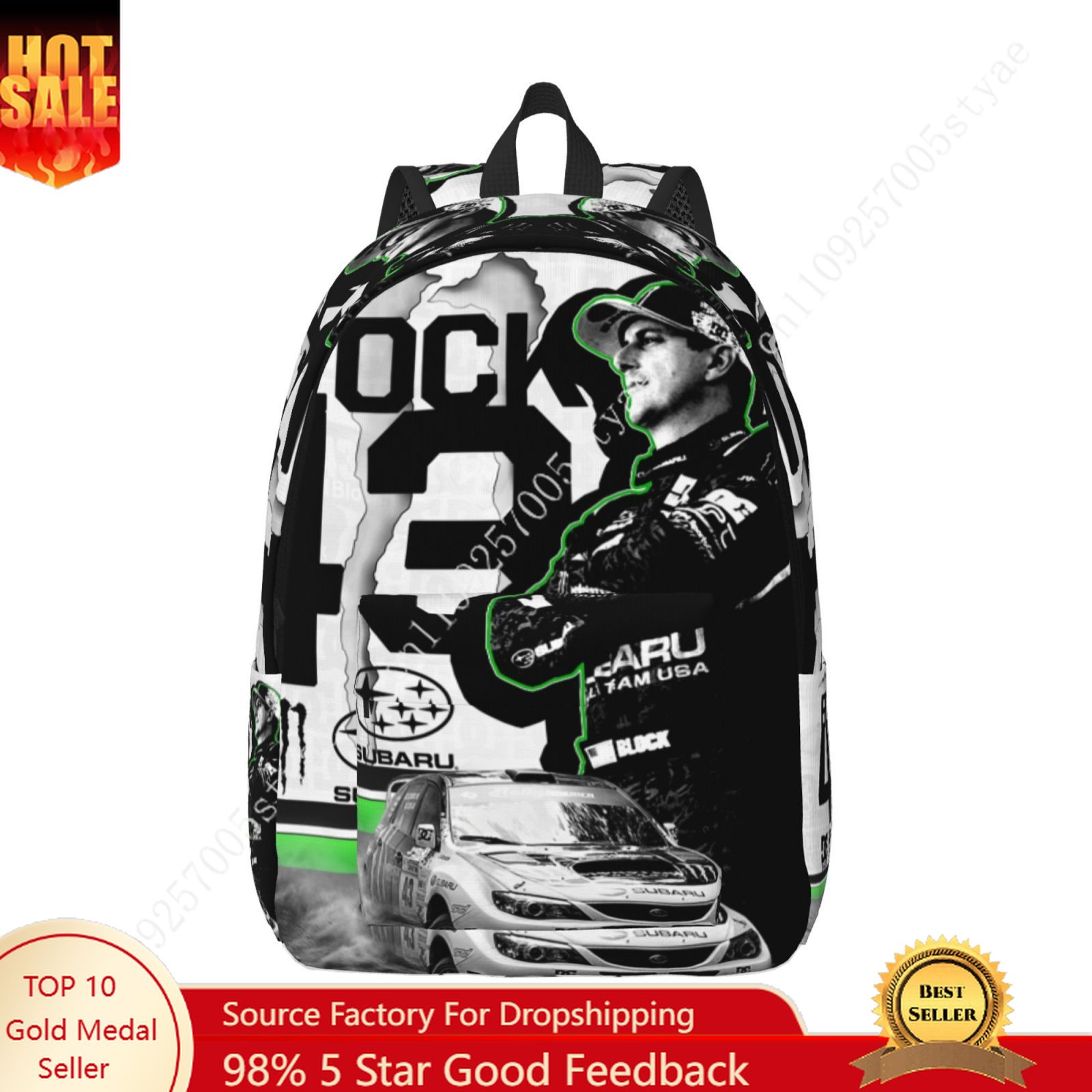 Canvas Backpack Casual - Zaino leggero in tela personalizzato Ken
