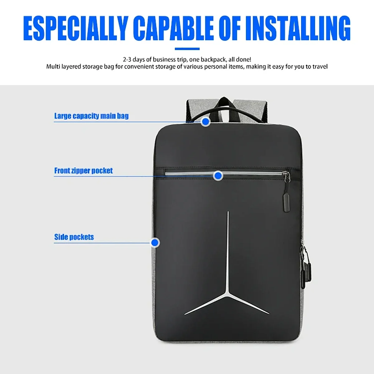 Zaino Antifurto USB Impermeabi - Travel Backpack Anti Theft recensione e prezzo