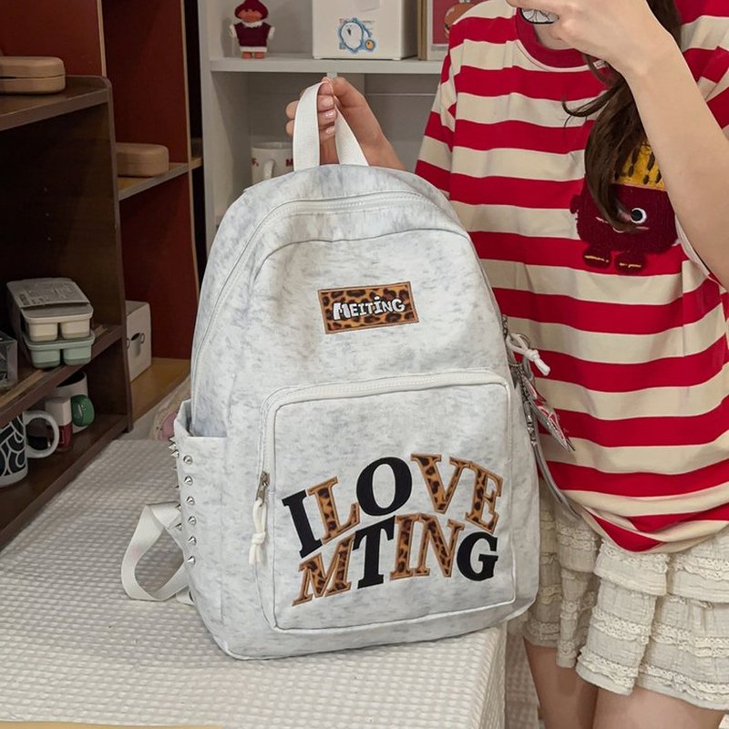 Zaino grigio Y2K per donne, ca - School Backpack Teen recensione e prezzo