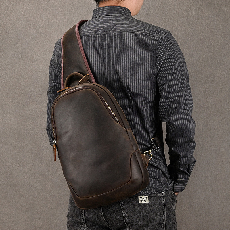 Borsa petto causale di grandi  - Leather Backpack Vintage recensione e prezzo