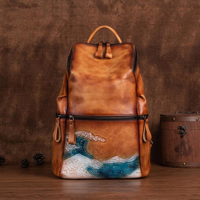 Zaino da donna in vera pelle m - Leather Backpack Vintage recensione e prezzo